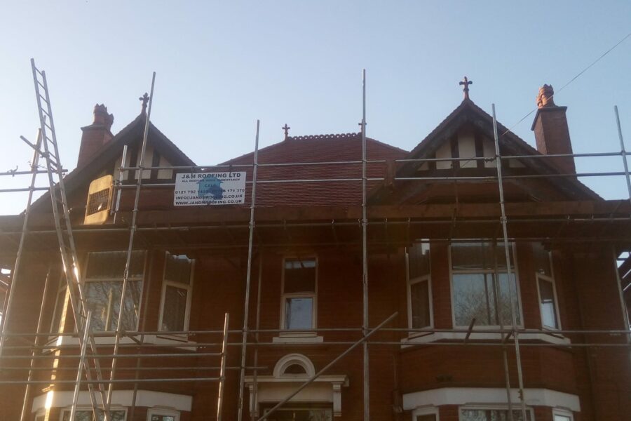 Complete re roof of period building
